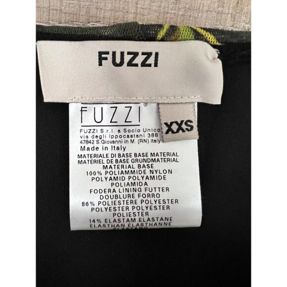 NWOT FUZZI Ruched Scoop Neck flower maxi dress size XXS - Picture 7 of 10